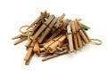 Old clothespins Royalty Free Stock Photo
