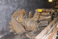 Old coal mining machine Royalty Free Stock Photo