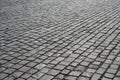 Old cobblestone pavement. Royalty Free Stock Photo