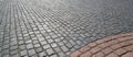 Old cobblestone pavement. Royalty Free Stock Photo