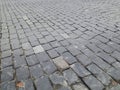 Old cobblestone road background texture Royalty Free Stock Photo