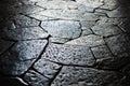 Old cobblestone road in Bosnia Royalty Free Stock Photo