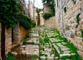 Street in the historic center of Deir El Qamar in Lebanon