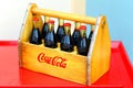 Old coca cola bottles Royalty Free Stock Photo