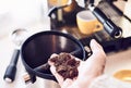 Used coffee grinds Royalty Free Stock Photo