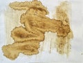 Coffee stained on paper Royalty Free Stock Photo