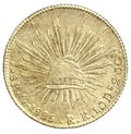 Old Coin of Mexican 8 Reales 1885