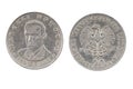 Old coin of Poland. twenty zloty.