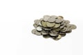 Old coins, coin, white background, Brazilian