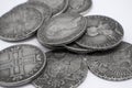 Old coins of Tsarist Russia Royalty Free Stock Photo