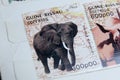 Postage stamps, Guine-Bissau wild animals, Elephant Royalty Free Stock Photo