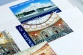 Postage stamps, Parliament Palace Bucharest Royalty Free Stock Photo