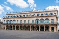 Old colonial buildings in Plaza Armas, Havana, Cuba Royalty Free Stock Photo