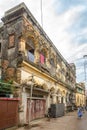 Old Colonial buildings in the streets of Puri - India, Odisha