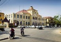 Old colonial french architecture in central phnom penh city camb