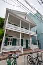 Old colonial style home Key West Florida USA Royalty Free Stock Photo