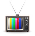 Old color TV Royalty Free Stock Photo