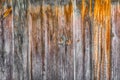 Old colored abstract boards texture, wood fence dirty pattern background Royalty Free Stock Photo