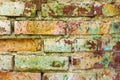 Old colored brick wall Royalty Free Stock Photo