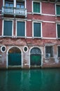 Apartments on a canal, Venice, Italy Royalty Free Stock Photo