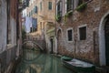 Apartments on a canal, Venice, Italy Royalty Free Stock Photo