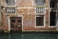 Apartments on a canal, Venice, Italy Royalty Free Stock Photo