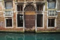 Apartments on a canal, Venice, Italy Royalty Free Stock Photo