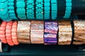 Old colorful bracelets Royalty Free Stock Photo