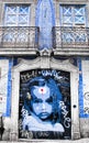 Old and colorful facade in Lisbon