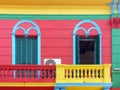 Old colorful facade near Caminito street in La Boca district, Buenos Aires, Argentina Royalty Free Stock Photo