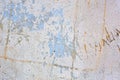 Grungy cracked concrete wall paint peeling off background