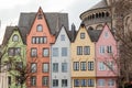 Old colorful houses in the city Cologne, Germany