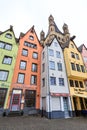 Old colorful houses in the city Cologne in Germany Royalty Free Stock Photo