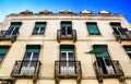 Old colorful houses and streets of Lisbon Royalty Free Stock Photo