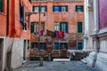 Old colorful houses in Venice, Italy. Royalty Free Stock Photo