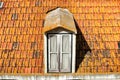 Old and colorful orange tiled roof in Lisbon Royalty Free Stock Photo