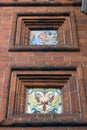 Old colorful tails. Chapel of Alexander Nevsky in Yaroslavl, Russia. Royalty Free Stock Photo