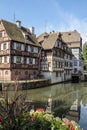 Old colorful timbered houses in Strasbourg.