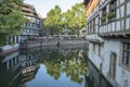 Old colorful timbered houses in Strasbourg.