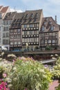 Old colorful timbered houses in Strasbourg.