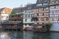 Old colorful timbered houses in Strasbourg.