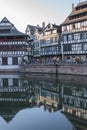 Old colorful timbered houses in Strasbourg.