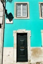 Old colorful and vintage facades in Lisbon