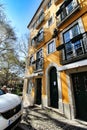 Old colorful and vintage facades in Lisbon