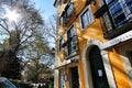 Old colorful and vintage facades in Lisbon