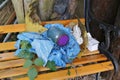Old colour, garbage, rubbish illegally decontaminates Royalty Free Stock Photo