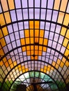 Old coloured glass roof