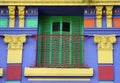 Old colourful house and window. Caminito Street.