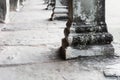 old columns in Angkor Wat Royalty Free Stock Photo