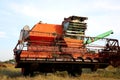 OLd combine harvester Royalty Free Stock Photo